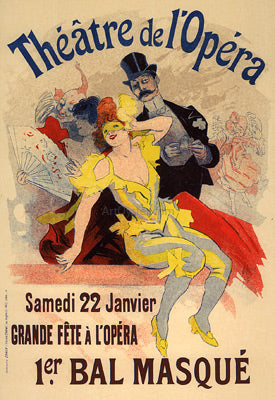 Jules Cheret 1st Bal Masque - Canvas Print