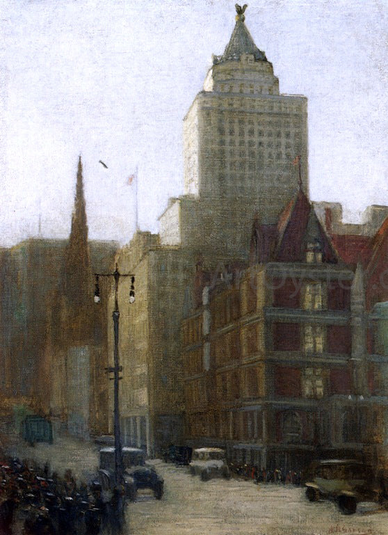 Aaron Harry Gorson 57th Street at Fifth Avenue - Canvas Print