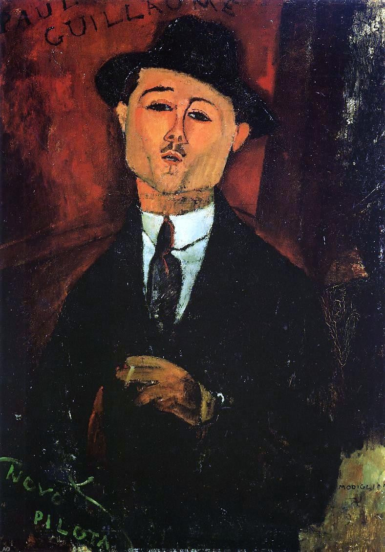 Amedeo Modigliani Portrait of Paul Guillaume - Novo Pilota - Canvas Print