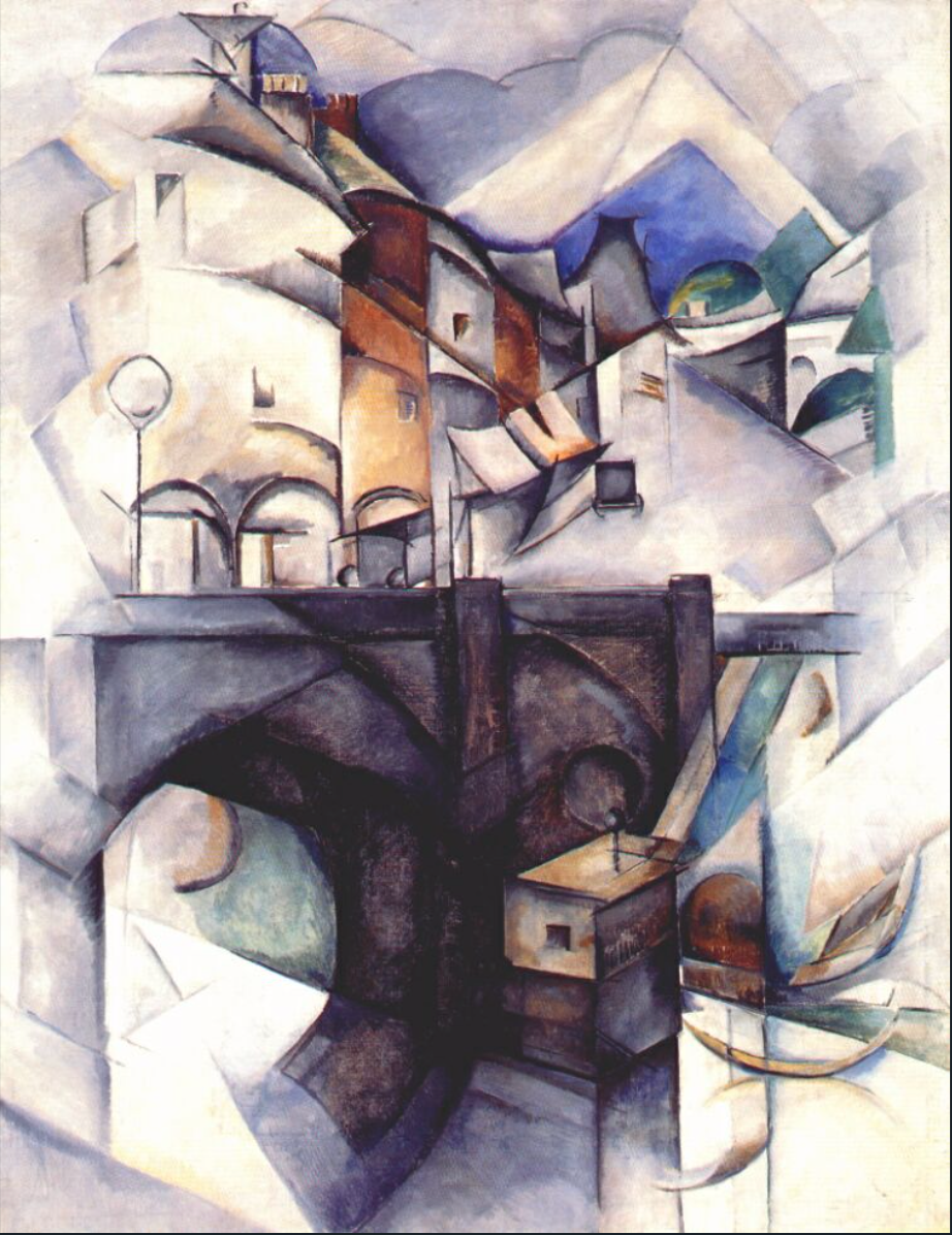 Aleksandra Ekster Bridge, Sevre - Canvas Print