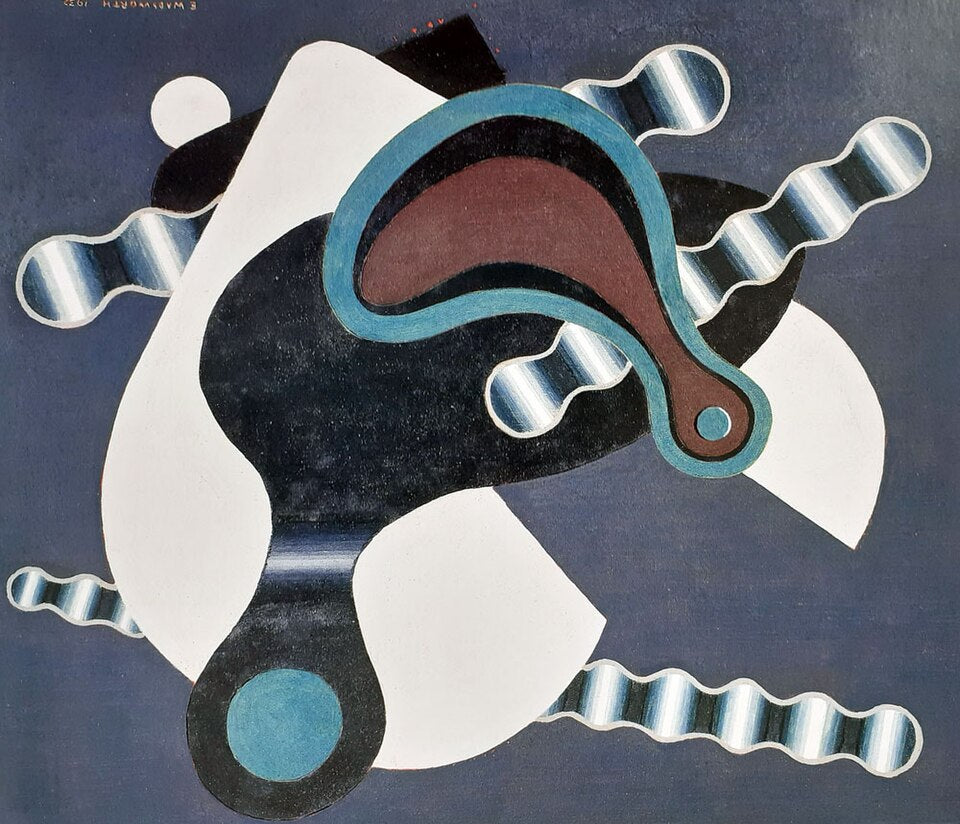 Edward Wadsworth Composition, Crank and Chain - Canvas Print