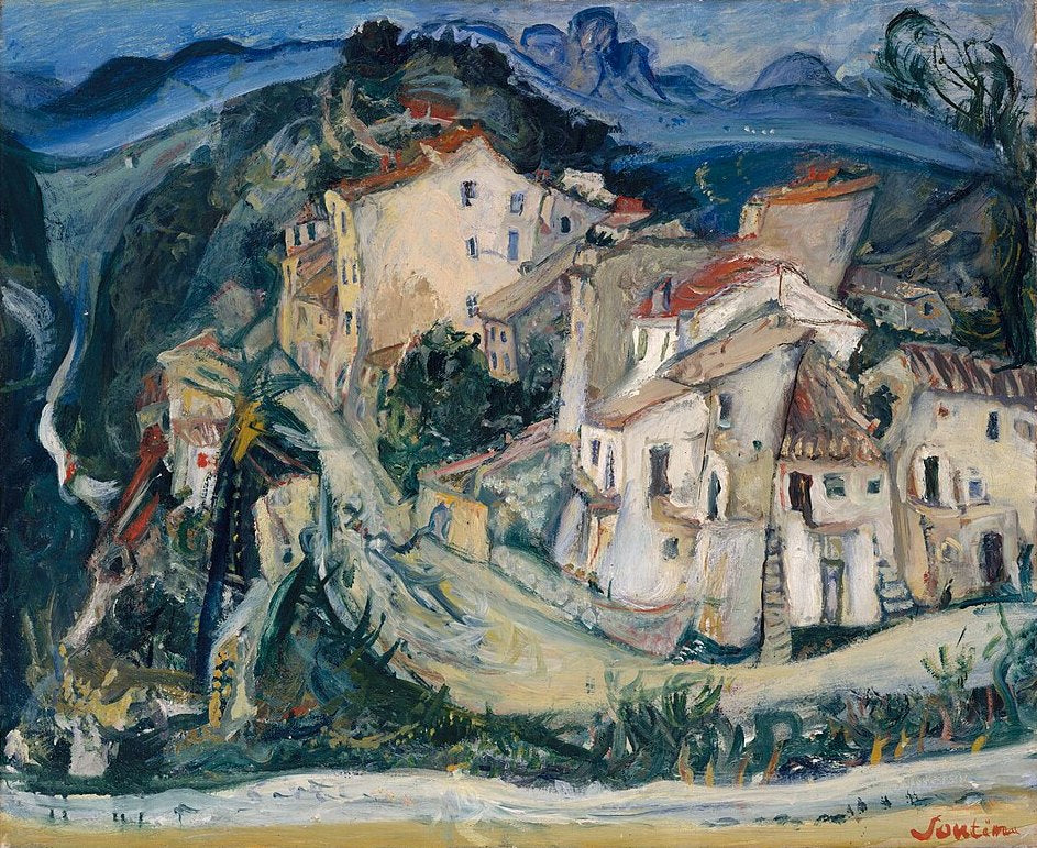 Chaim Soutine View of Cagnes - Canvas Print
