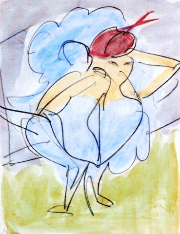 Ernst Ludwig Kirchner Dancer - Canvas Print