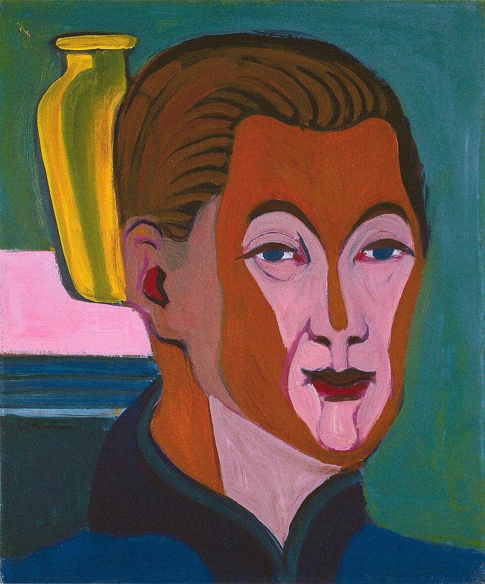 Ernst Ludwig Kirchner Self Portrait - Canvas Print