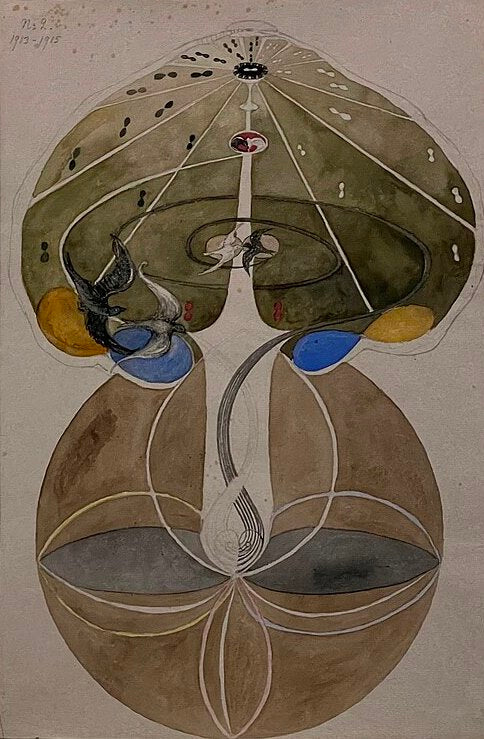 Hilma af Klint Tree of Knowledge, No. 2 - Canvas Print