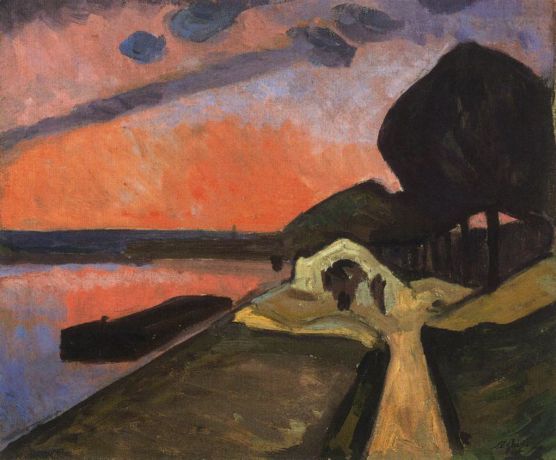 Albert Gleizes Bords de la Marne - Canvas Print