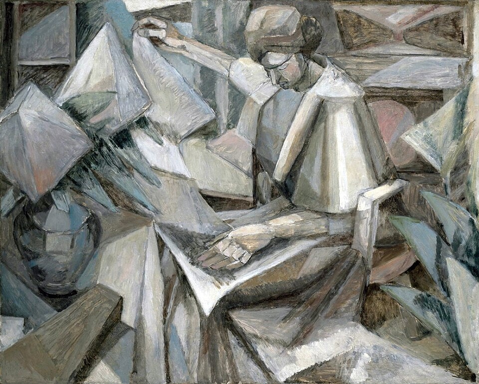 Albert Gleizes Woman with Phlox - Canvas Print