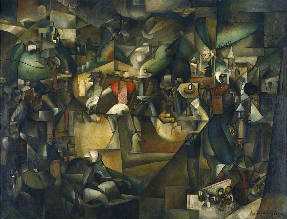 Albert Gleizes Harvest Threshing - Canvas Print