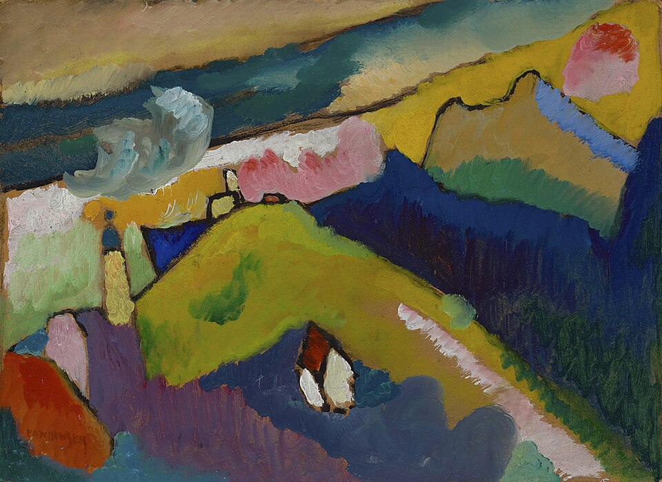 Wassily Kandinsky Murnau – Mountain Landscape with the Church - Canvas Print
