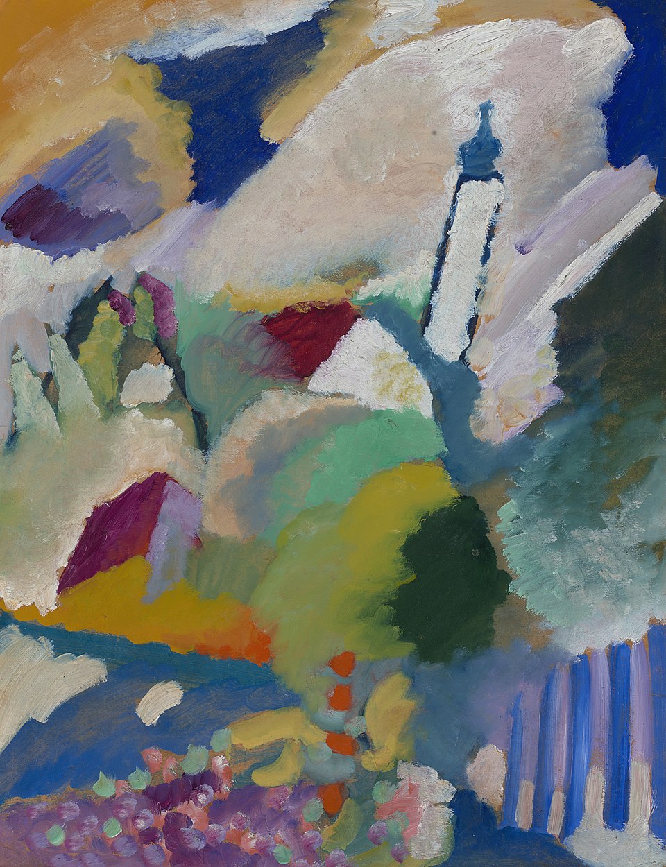 Wassily Kandinsky Murnau with Church I - Canvas Print