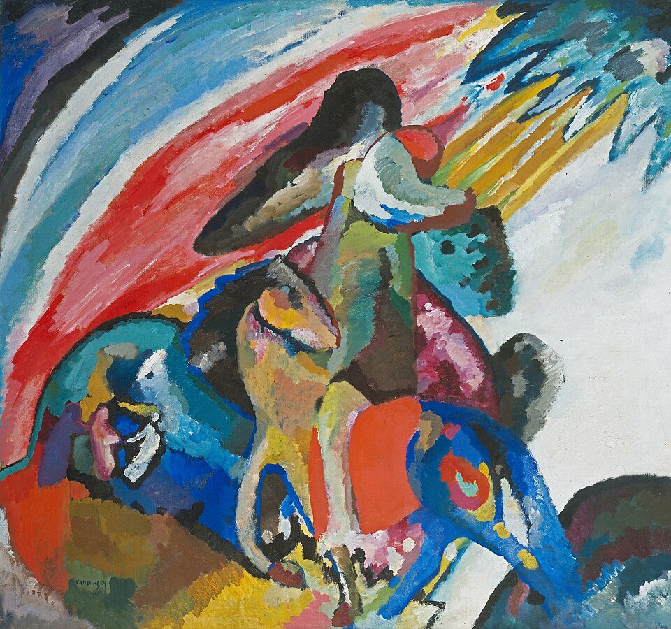 Wassily Kandinsky Improvisation 12 - The Rider - Canvas Print
