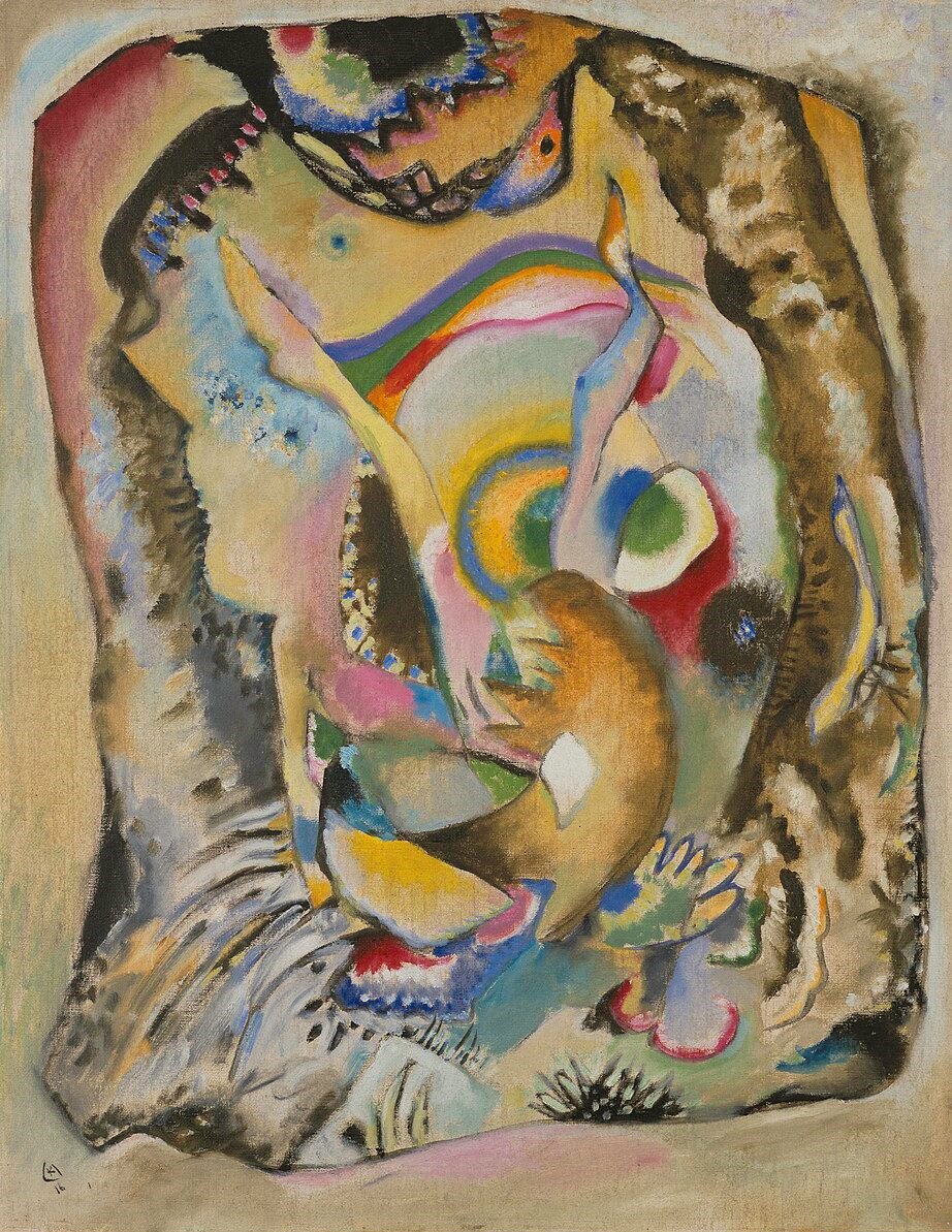 Wassily Kandinsky Painting on Light Ground - Canvas Print