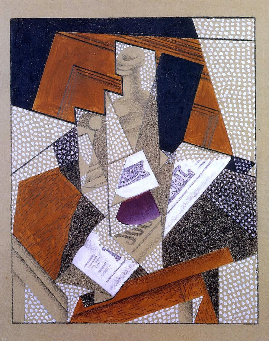 Juan Gris Bottle - Canvas Print
