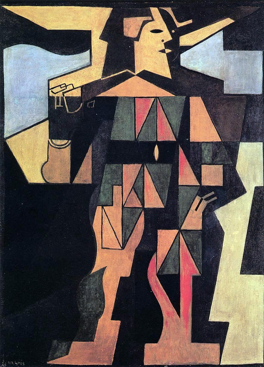Juan Gris Harlequin - Canvas Print