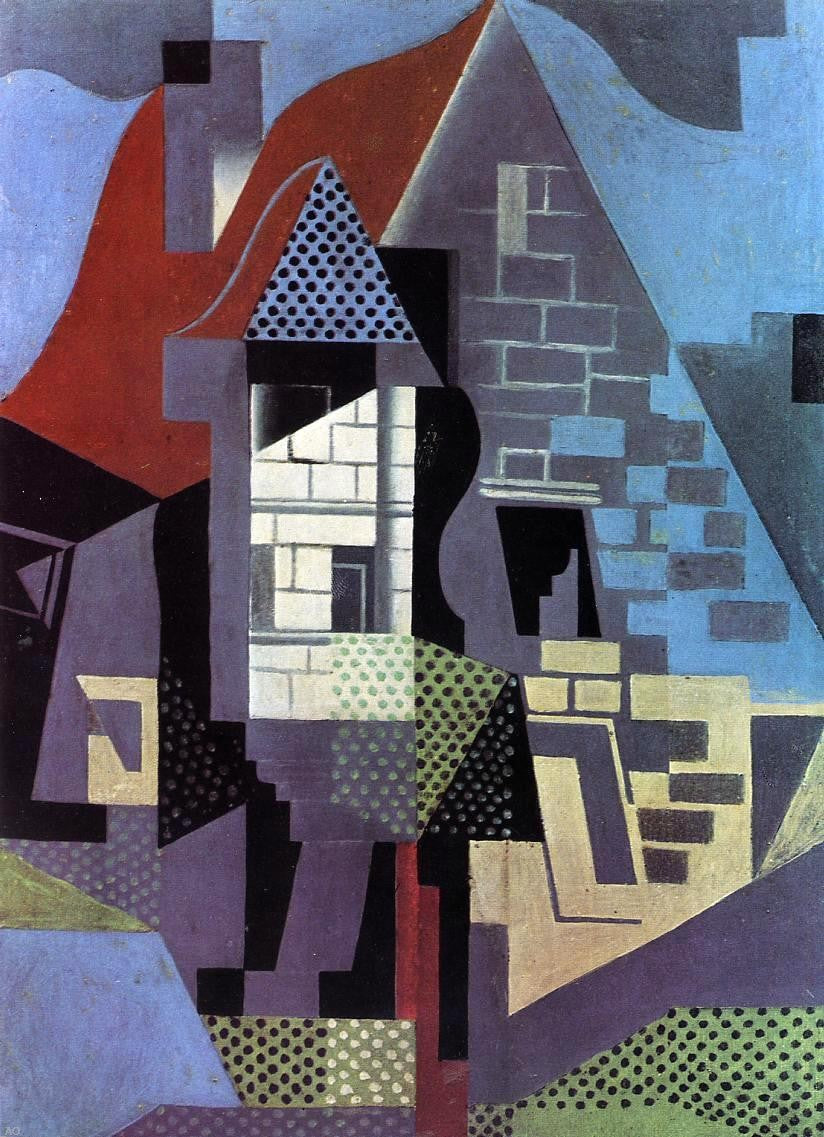 Juan Gris Landscape at Beaulieu - Canvas Print