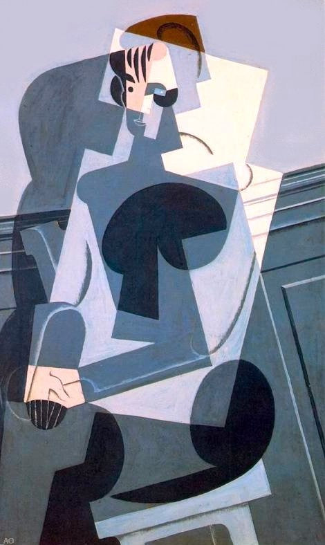 Juan Gris Portrait of Josette (also known as his daughter) - Canvas Print