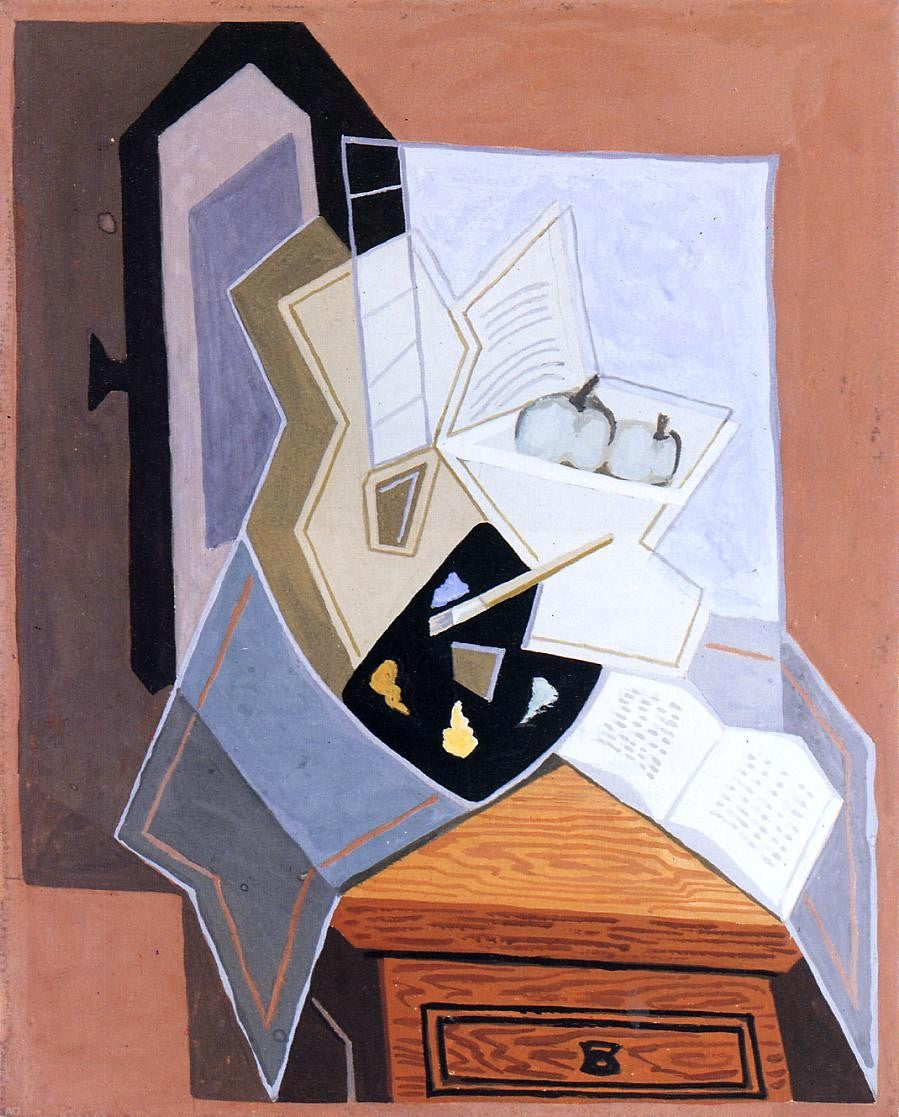 Juan Gris Still Life at the Open Window - Canvas Print