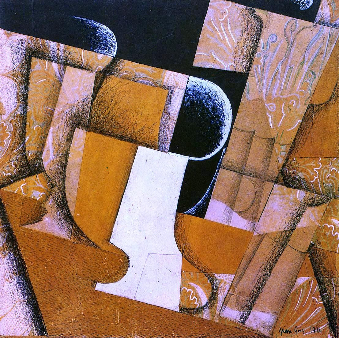 Juan Gris The Glass (also known as The Fruit Bowl) - Canvas Print