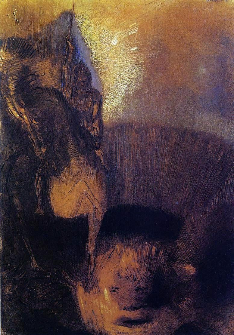 Odilon Redon Saint George - Canvas Print