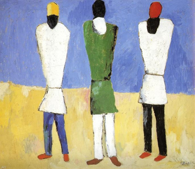 Kazimir Malevich Peasants - Canvas Print