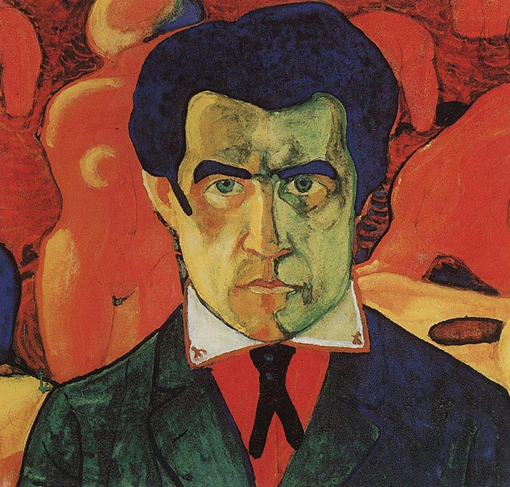 Kazimir Malevich Self Portrait - Canvas Print