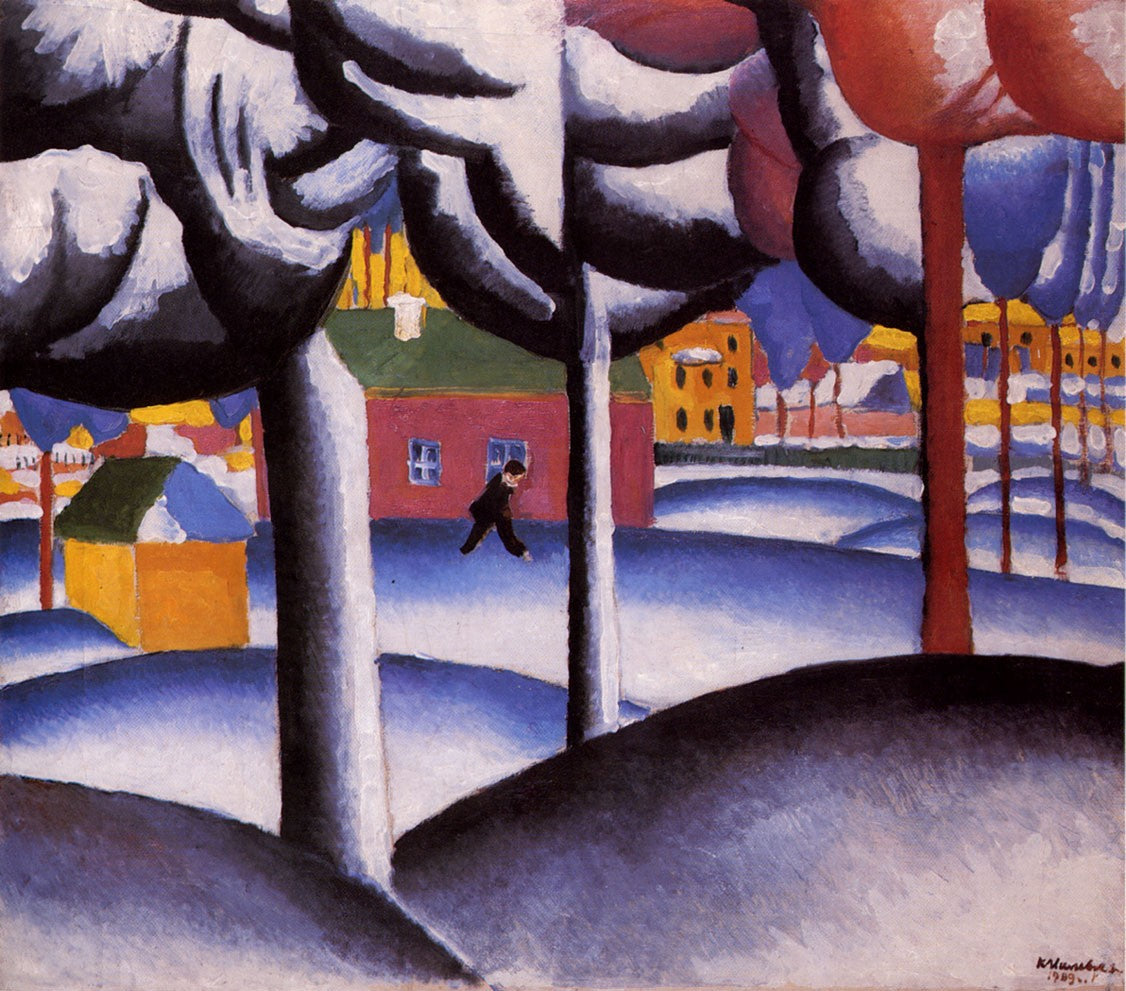 Kazimir Malevich Winter Landscape - Canvas Print