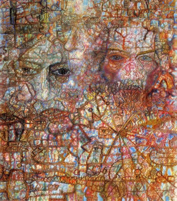 Pavel Filonov Faces - Canvas Print