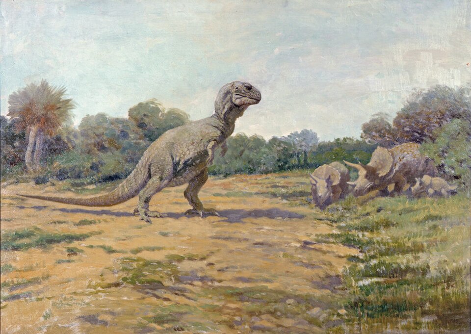Charles R. Knight Tyrannosaurus Rex - Canvas Print