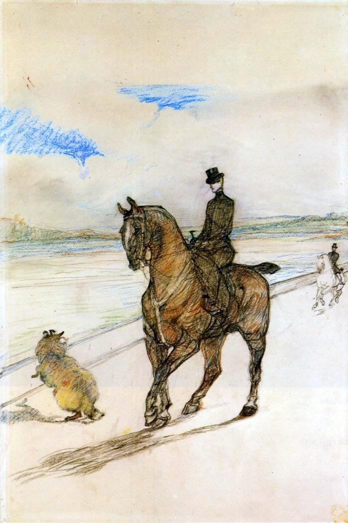 Henri De Toulouse-Lautrec Horsewoman - Canvas Print