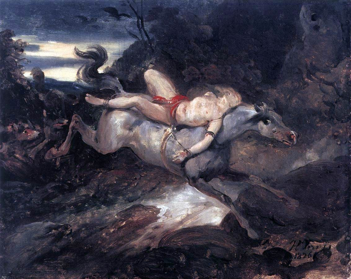 Horace Vernet Mazeppa - Canvas Print
