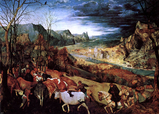 The Elder Pieter Bruegel The Return of the Herd - Canvas Print