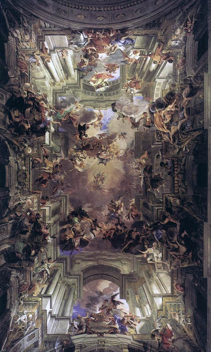 Andrea Pozzo The Allegory of the Jesuits' Missionary Work - Canvas Print