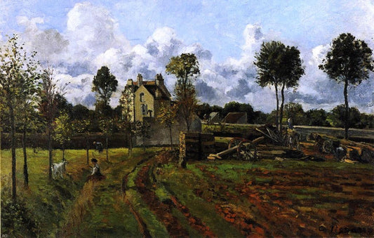 Camille Pissarro Landscape at Pontoise - Canvas Print