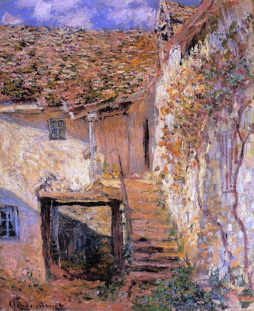 Claude Oscar Monet The Steps - Canvas Print