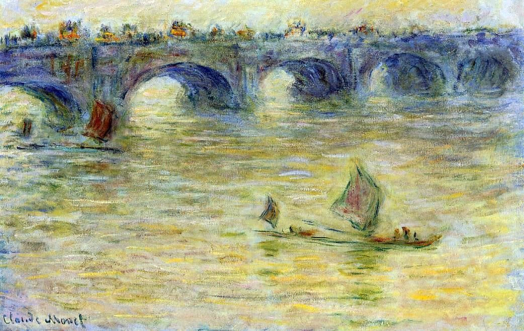 Claude Oscar Monet Waterloo Bridge - Canvas Print