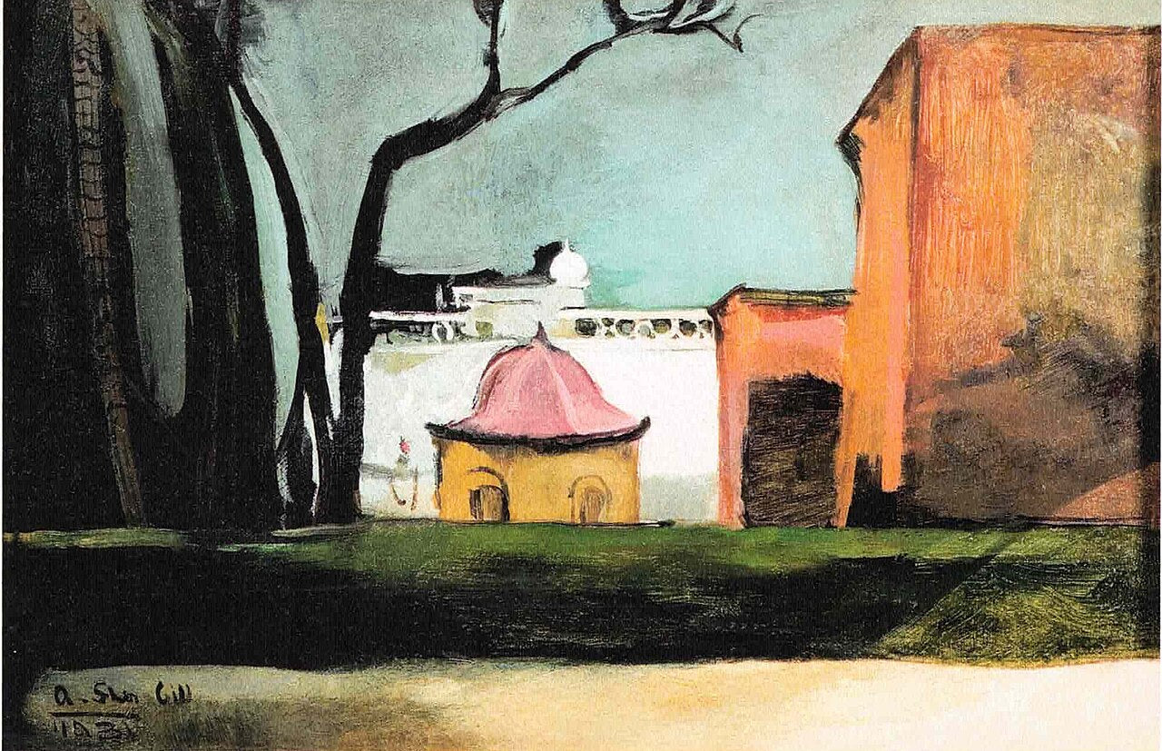 Amrita Sher-Gil View from Majithia House - Canvas Print