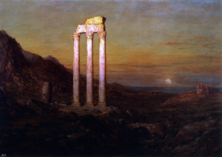 Frederic Edwin Church Moonrise - Canvas Print