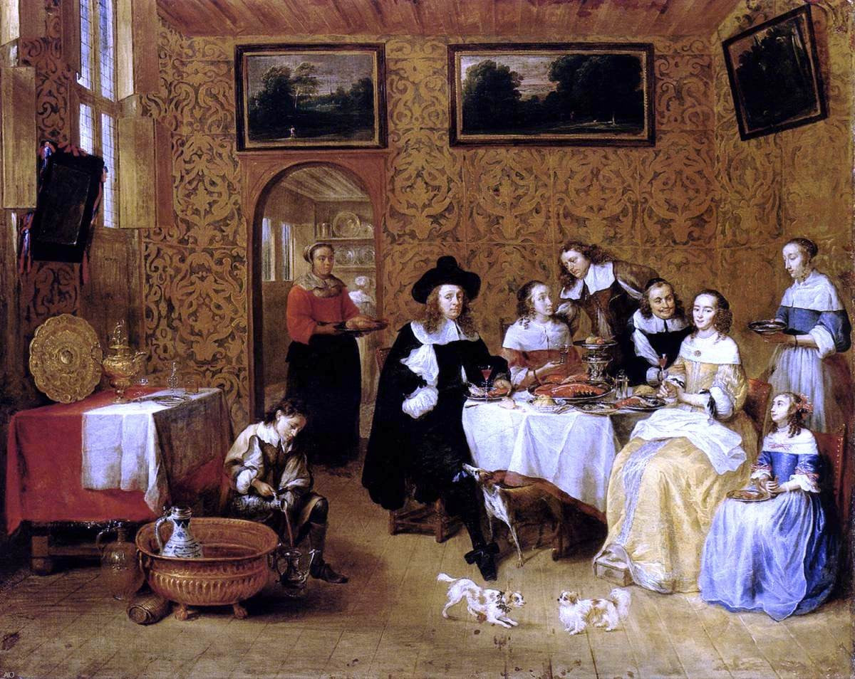 Gillis Van Tilborgh Family Portrait - Canvas Print