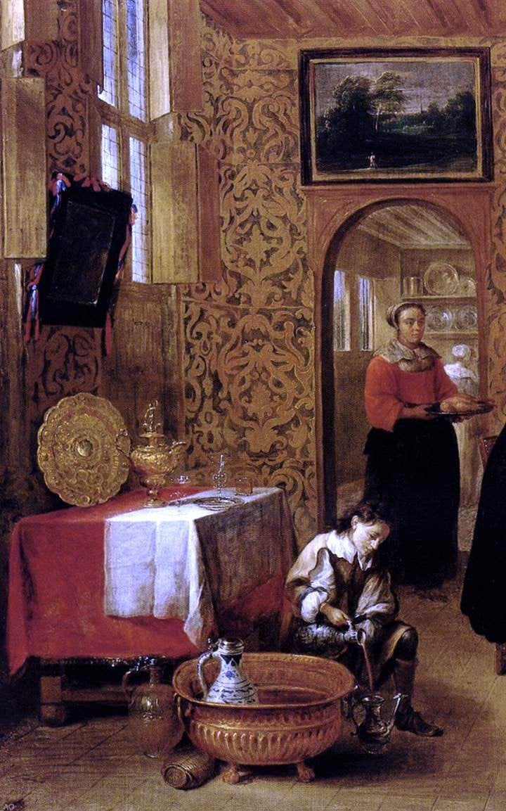 Gillis Van Tilborgh Family Portrait (detail) - Canvas Print