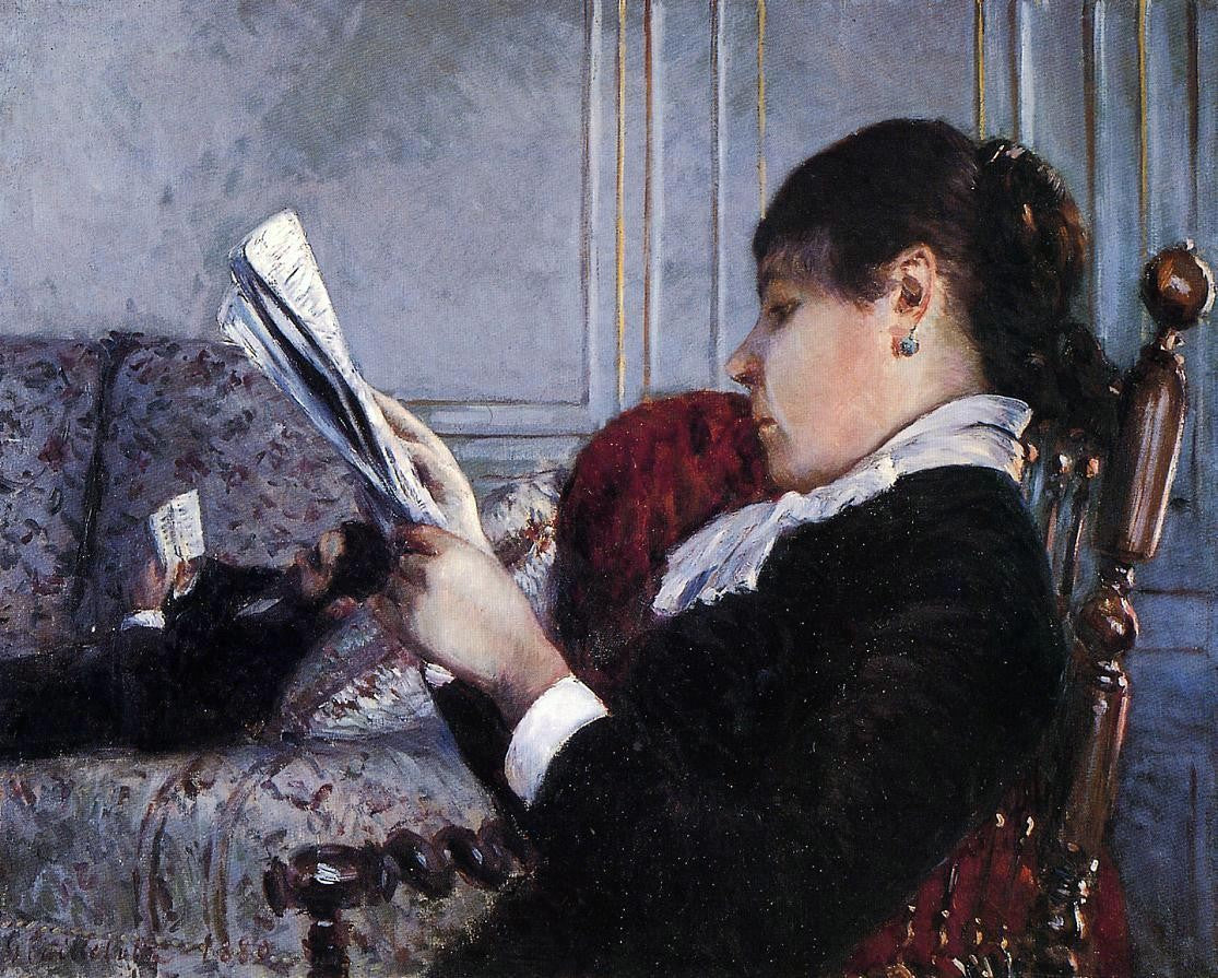 Gustave Caillebotte Interior - Canvas Print