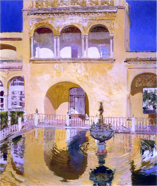 Joaquin Sorolla Y Bastida The Alcazar at Seville - Canvas Print