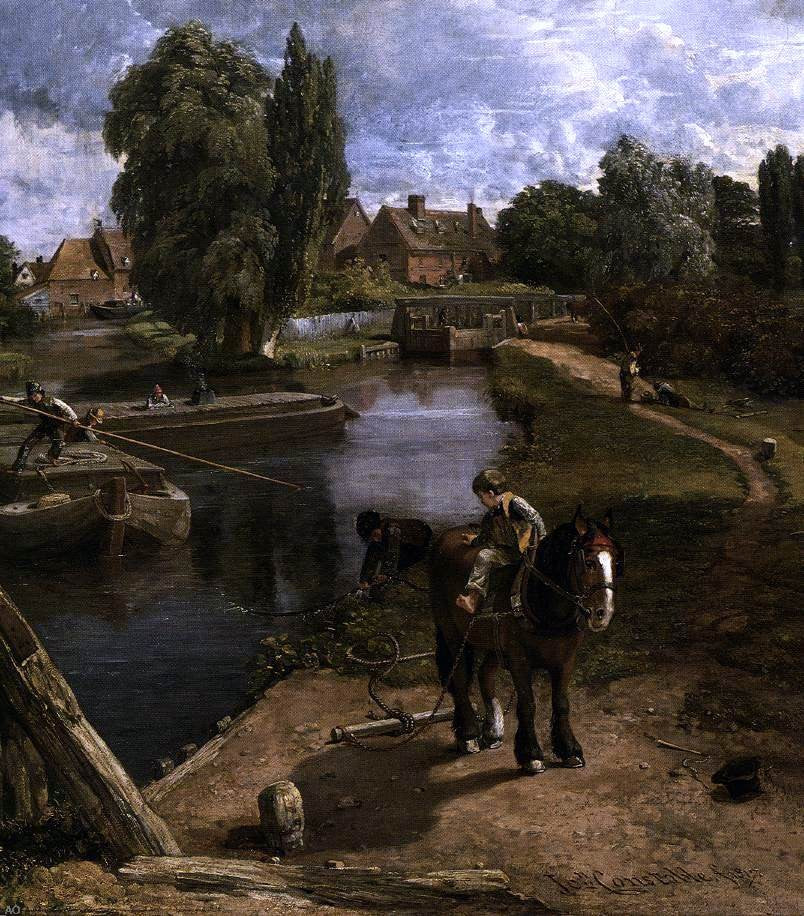 John Constable Flatford Mill (detail) - Canvas Print