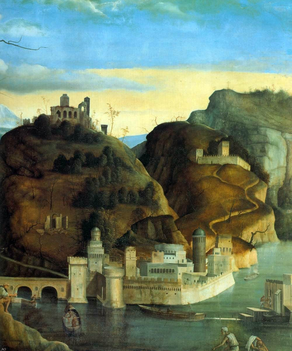 Marco Basaiti Call of the Sons of Zebedee (detail) - Canvas Print