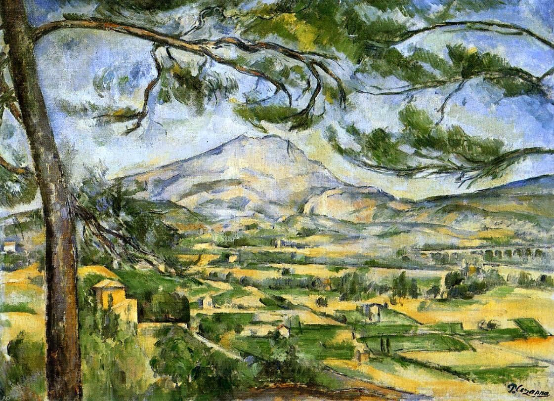Paul Cezanne Mont Sainte-Victoire (Courtauld) - Canvas Print