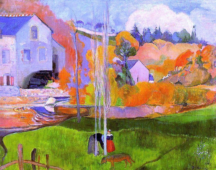 Paul Gauguin Breton Landscape - Canvas Print