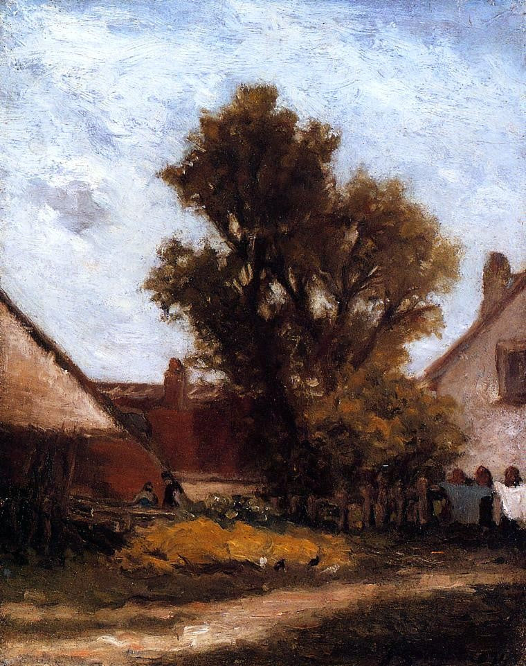 Paul Gauguin The Tree in the Farm Yard - Canvas Print