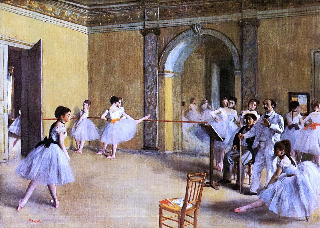 Edgar Degas Dance Class at the Opera - Canvas Print