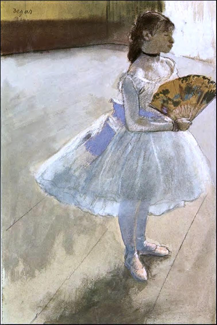 Edgar Degas Dancer with a Fan - Canvas Print
