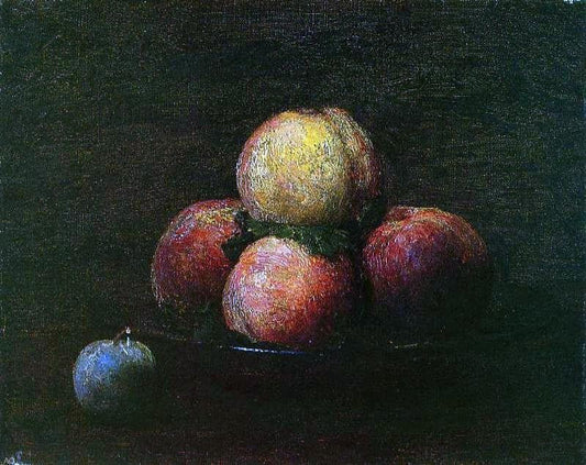 Henri Fantin-Latour Peaches and a Plum - Canvas Print