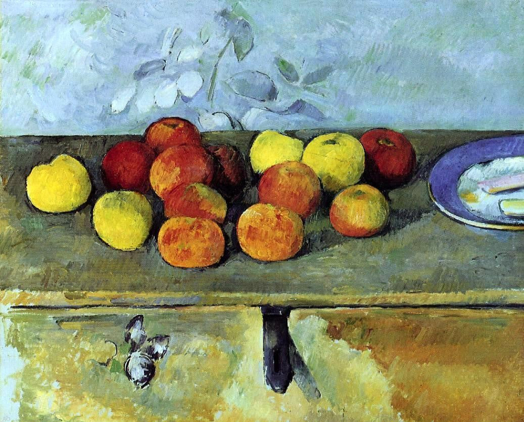 Paul Cezanne Apples and Biscuits - Canvas Print